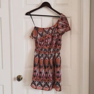 Love Fire One Shoulder Dress - Small